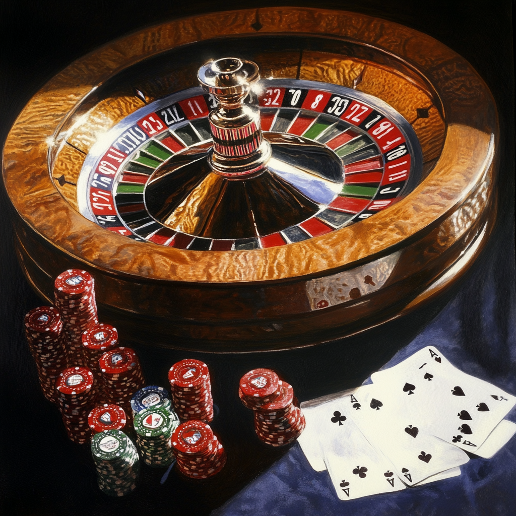 A Casino Black Jack table